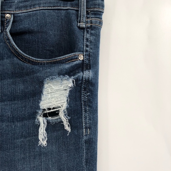 MCGUIRE DENIM High Rise Distressed Jeans Stretch Denim Women Ripped 29 Newton - Picture 4 of 8